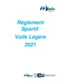 R&egrave;glement Sportif Voile L&eacute;g&egrave;re 2021