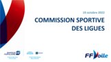 Document de présentation de la Commission Sportive des Ligues 19-10-2022